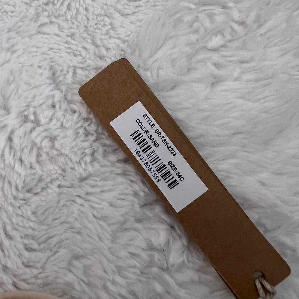 SKIMS Fits Everybody T-Shirt Bra Sand Tan Underwire BR-TSH-2023 Size 34C NWT - Picture 11 of 13